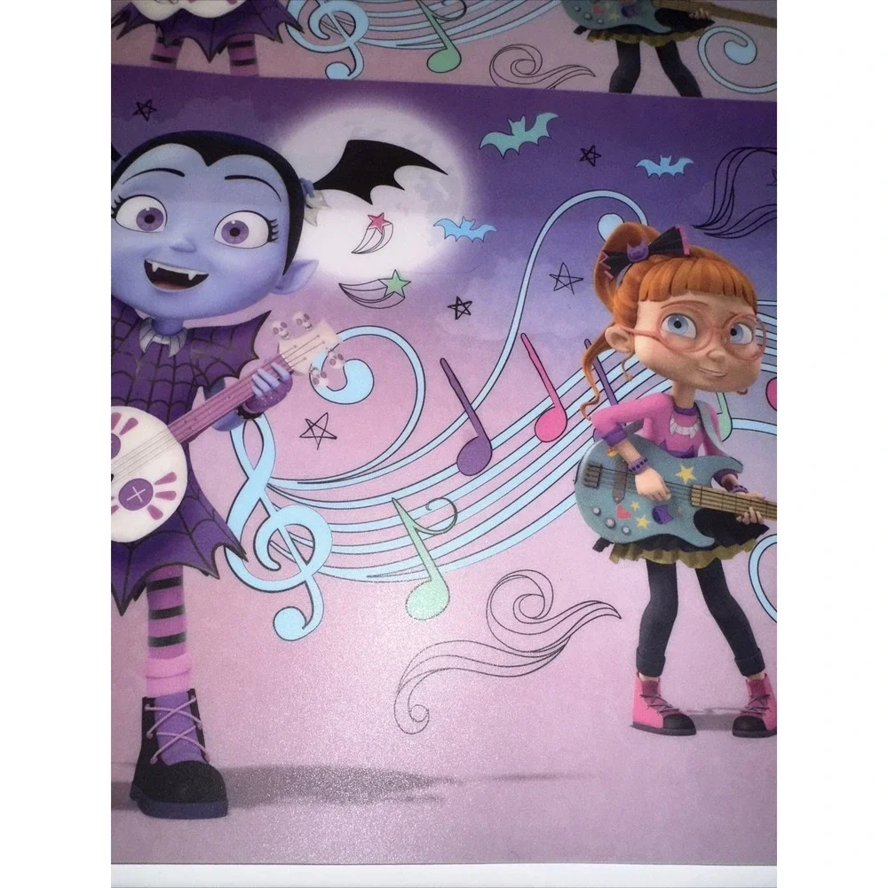 Disney Vampirina Zak Designs Plastic Placemats Set 2 Purple Ghoul Girls BPA Free